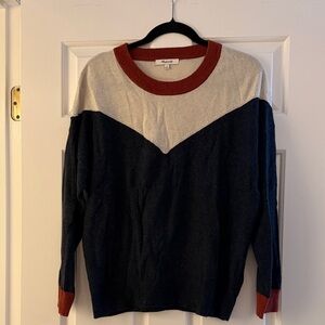 Madewell Colorblock Crew Neck Sweater